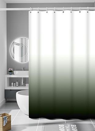 Шторка для ванны из полиэстера водонепроницаемая bathlux 180x180 см с кольцами, занавеска для ванной комнаты