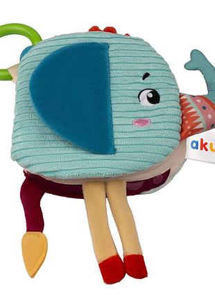Сенсорная книга, слоник akuku a0672