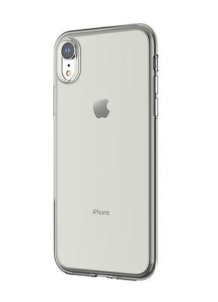 Чехол devia для iphone xr naked прозрачный черный