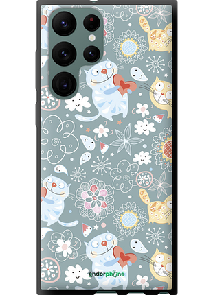 Чехол на samsung galaxy s22 ultra котята v3 "1223b-2500-8094", чехол для телефона