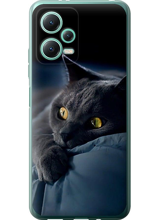 Чехол на xiaomi redmi note 12 5g дымчатый кот "825u-2934-851"