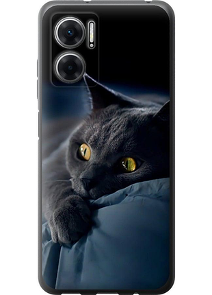 Чехол на xiaomi redmi note 11e дымчатый кот "825u-2634-851"