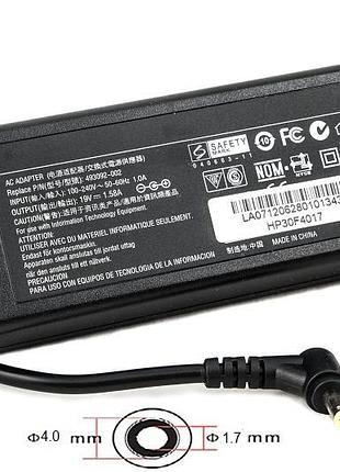 Блок живлення для ноутбуків powerplant hp 220v, 19v 30w 1.58a (4.0*1.7)