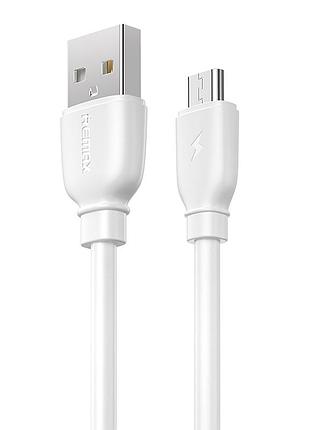 Кабель remax suji pro usb 2.0 to microusb 2.4a 1m білий (rc-138m-w)