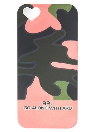 Чехол aru для iphone 5/5s/5se camoufladge red