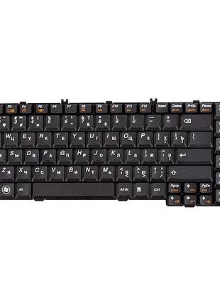 Клавіатура для ноутбука ibm/lenovo ideapad g550, g555 чорний, чорний фрейм