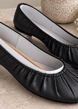 Шкіряні балетки zara 3