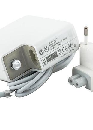 Блок живлення для ноутбуків powerplant apple 220v, 18.5v 85w 4.6a (magnet tip)