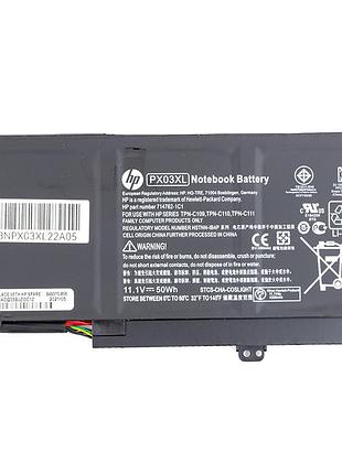 Аккумулятор для ноутбуков hp envy 14 ultrabook (px03xl) 11.1v 50wh (original)