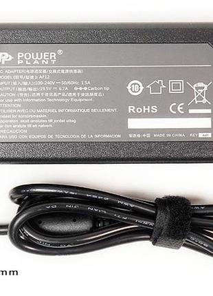 Блок живлення для ноутбуків powerplant dell 220v, 19.5v 130w 6.7a (7.4*5.0)