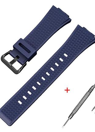 Ремінець для casio g-shock ga-100/110 dark blue bk, ремінці для годинників