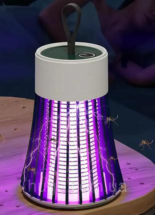 Знищувач комах electronic shock mosquito killing lamp aкб tv one bf лампа від комарів