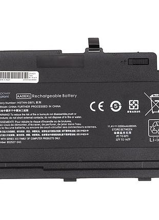 Акумулятор powerplant для ноутбуків hp zbook 17 g4 (aa06xl) 11.4v 8300mah