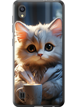 Чохол на zte blade a5 2019 білий кіт "5646u-2109-851"