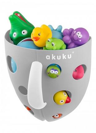 Контейнер для игрушек для купания, akuku a0346 серый