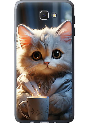 Чохол на samsung galaxy j5 prime білий кіт "5646u-465-851"