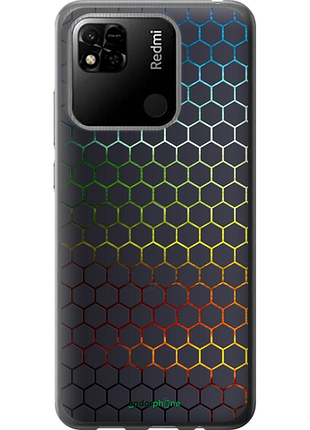 Чохол на xiaomi redmi 10a переливні стільники "498u-2578-8094", чохол для телефона