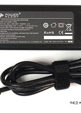 Блок питания для ноутбуков powerplant asus 220v, 19v 45w 2.37a (4.0*1.4)