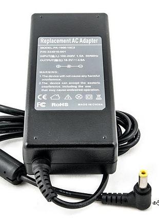 Блок питания для ноутбуков powerplant hp 220v, 18.5v 90w 4.9a (5.5*2.5)