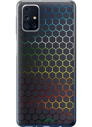 Чехол на samsung galaxy m31s m317f переливающиеся соты "498u-2055-8094", чехол для телефона