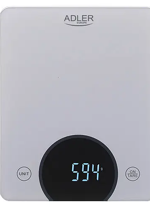 Кухонні ваги adler ad 3173 silver