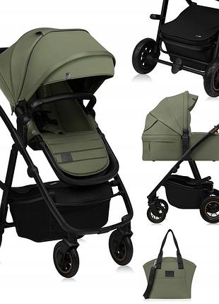 Універсальна коляска 2 в 1 lionelo amber plus green forest