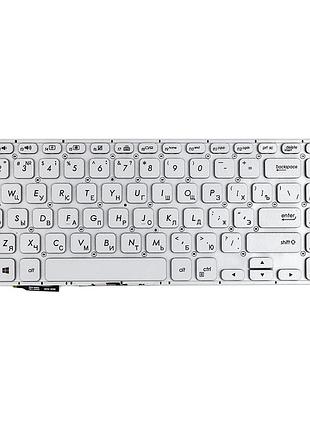 Клавиатура для ноутбука asus vivobook s15 s530u серебристая, без фрейма, подсветка