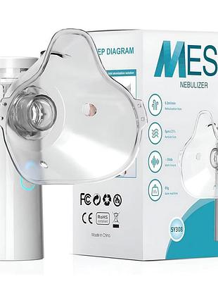 Портативный небулайзер mesh nebulizer sy308, белый, ультразвуковой ингалятор - небулаизер