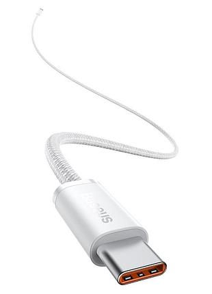 Кабель baseus dynamic type-c to type-c 100w 1m білий (cald000202) 3
