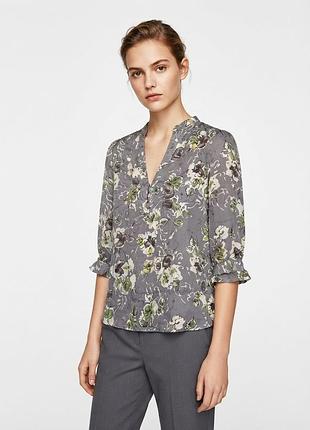 Женская шелковая блуза от бренда zara