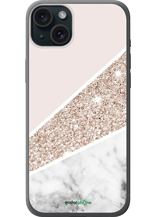 Чехол на iphone 15 plus пастельный мрамор "4342u-3097-8094", чехол для телефона