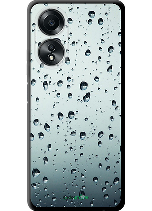 Чехол на oppo a58 4g стекло в каплях "848b-3184-8094", чехол для телефона, чехол для телефона, чехол для телефона