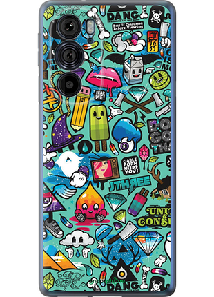 Чехол на motorola edge 30 pro стикер бомбинг 1 "693u-2826-8094"