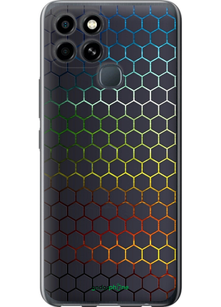 Чохол на infinix smart 6 переливні стільники "498u-2758-8094", чохол для телефона