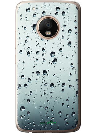 Чехол на motorola moto g5 plus стекло в каплях "848u-1038-8094", чехол для телефона