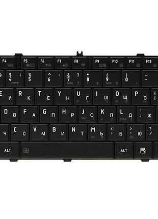 Клавиатура для ноутбука toshiba satellite l600 черный, черный фрейм