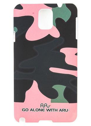 Чехол aru для samsung galaxy note 3 camoufladge red