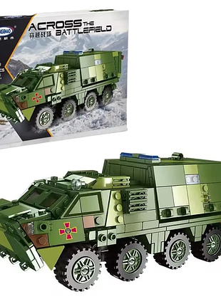 Конструктор детский.военный игровой бтр "всу" на 483 детали