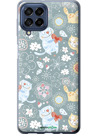 Чехол на samsung galaxy m53 m536b котята v3 "1223u-2608-8094", чехол для телефона
