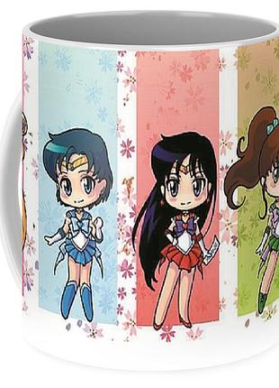 Кружка geekland сейлор мун sailor moon her sailor scouts. mercury, mars, jupiter, venus sm.02.12