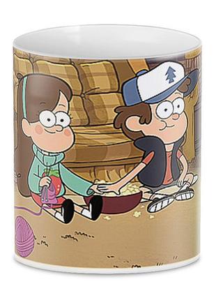 Кружка гравити фолз gravity falls dipper & mabel gf.02.16