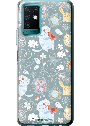 Чохол на infinix note 10 кошенята v3 "1223u-2763-8094", чохол для телефона