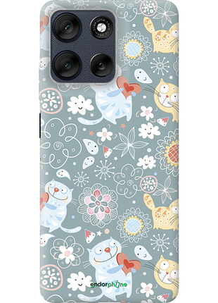Чехол на motorola moto g56 котята v3 "1223u-4124-8094"