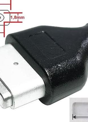 Переходник для блока питания magsafe 2 з 5.5x2.1(2.5)mm (female) (a class) 1 день гар.