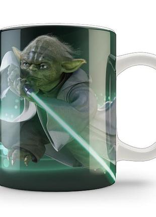 Кружка geek land біла star wars майстер йода sw.002.86