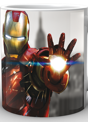 Кружка geekland біла залізна людина iron man напис im.02.049.661