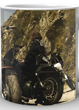 Кружка geek land белая сыны анархии sons of anarchy постер sa.002.01