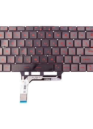 Клавіатура для ноутбука msi gf63 (ms-16r3) чорна, підсвічування