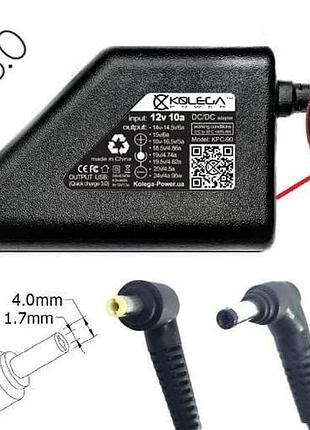 Блок питания для ноутбука lenovo 20v 2.25a 45w 4.0x1.7mm (kolega-power (авто)) 12 мес.гар.