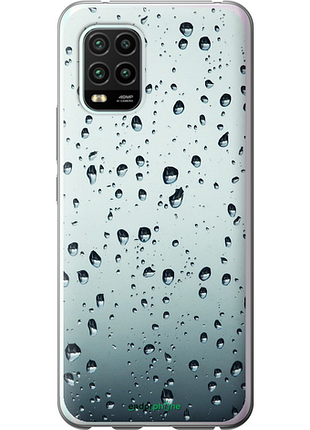 Чехол на xiaomi mi 10 lite стекло в каплях "848u-1924-8094", чехол для телефона